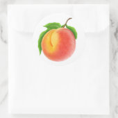 Perzage op een tak ronde sticker (Tas)