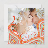Perzeel Geel Koraal Mint Foto Modern sparen de Dat Save The Date (Voorkant)