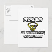 Perzen...gewone mensen, alleen slimmer briefkaart (Voorkant / Achterkant)