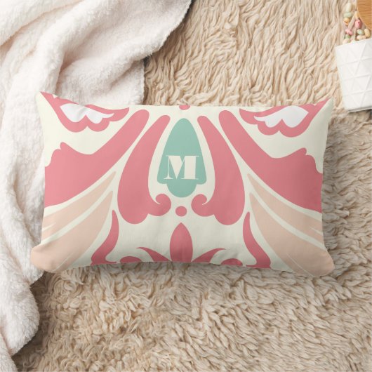 Perzenkoraalpaddenstoel en Mint Modern Pillow Kussen (Deken)