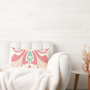 Perzenkoraalpaddenstoel en Mint Modern Pillow Kussen