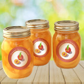 Perzentknop of illustratie van jam-kleurencils ronde sticker