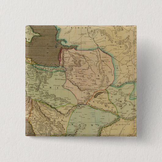 Perzië 4 vierkante button 5,1 cm (Voorkant)