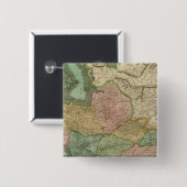 Perzië 8 vierkante button 5,1 cm (Voorkant /achterkant)