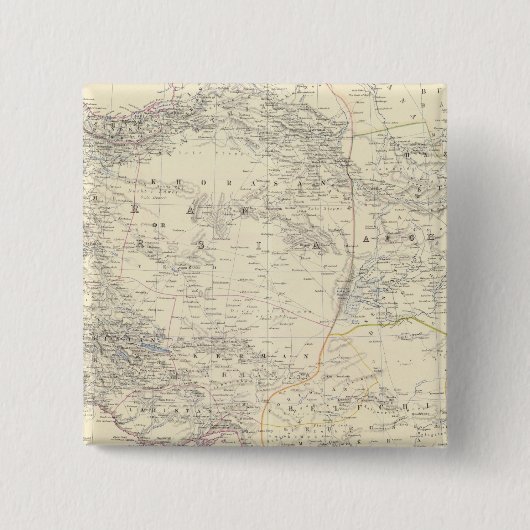 Perzië, Afghanistan Vierkante Button 5,1 Cm (Voorkant)