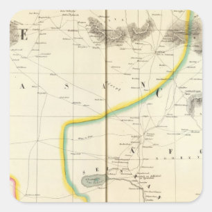 Perzië, Kaboel-Azië 66 Vierkante Sticker