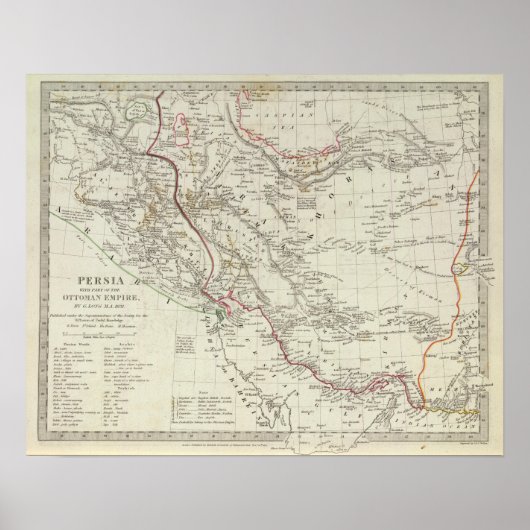 Perzië, Ottomaans Rijk Poster (Voorkant)