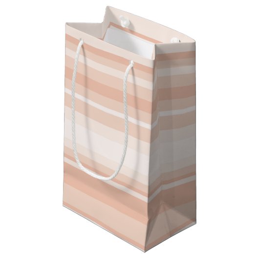 Perziekstrepen Klein Cadeauzakje (Voorkant Gekanteld)