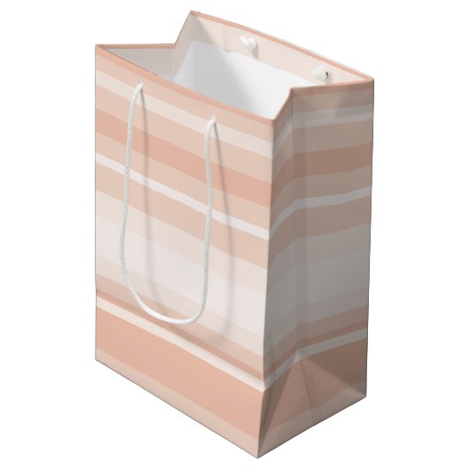Perziekstrepen Medium Cadeauzakje (Voorkant Gekanteld)