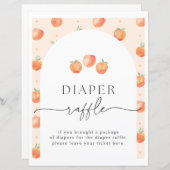 Perzier Diaper Raffle-teken | PerzikBaby shower (Voorkant / Achterkant)