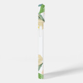 Perzige roze Waterverf bloemen met naam Case-Mate iPhone Case (Achterkant / Rechts)