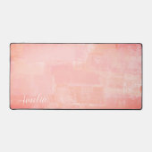 perzik Abstract geweven Bureaumat (Voorkant)