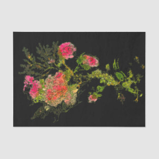 Perzik Abstract Roos Bloemen Decoupage Tissuepapier