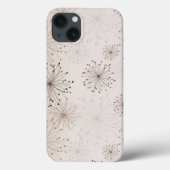 Perzik Abstracte bloemen Case-Mate iPhone Case (Achterkant)