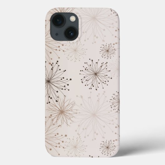 Perzik Abstracte bloemen Case-Mate iPhone Case (Achterkant)
