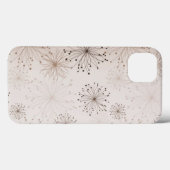 Perzik Abstracte bloemen Case-Mate iPhone Case (Achterkant (horizontaal))