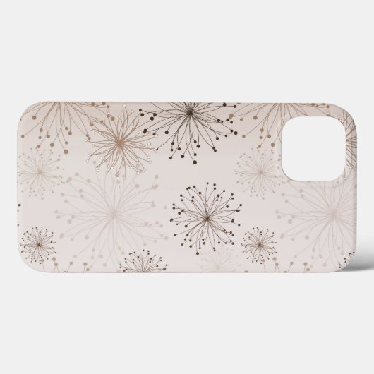 Perzik Abstracte bloemen Case-Mate iPhone Case (Achterkant (horizontaal))