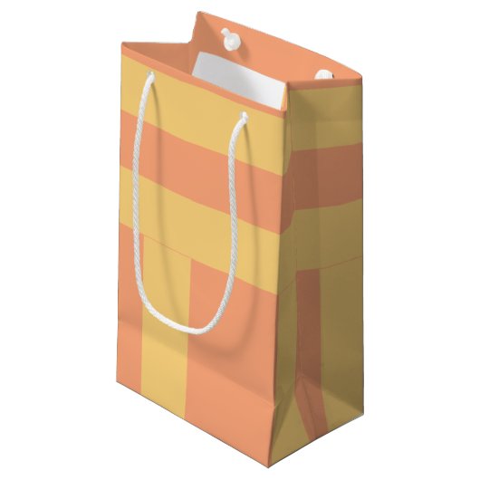 Perzik achtig klein cadeauzakje (Voorkant Gekanteld)