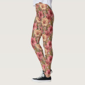 Perzik Actieve Kleding Amaryllis Bloem Beste Cadea Leggings (Links)