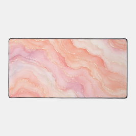 Perzik Agate | Mooie Zachte Pastel Watercolor Ombr Bureaumat