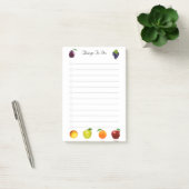 Perzik, Appel & Druiven Vruchten Dingen om Te Doen Post-it® Notes (Kantoor)