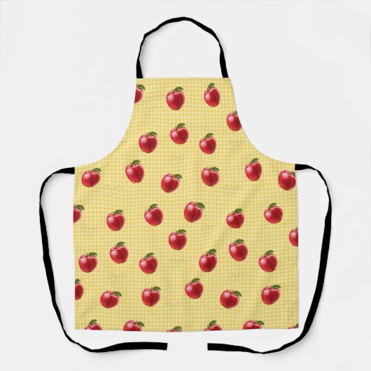 Perzik Appels Gingham Schort (Voorkant)