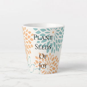 Perzik Aqua Bloemen Bloesems Vreugde Gedicht Latte Mok