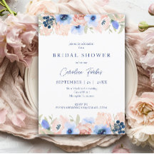 Perzik, Blauw, Blush, Bloemen, Vrijgezellenfeest