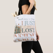 Perzik Blauwgroen Bookish Romance Book Lovers Sign Tote Bag (Dichtbij)