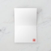 Perzik bloem blanco notitiekaart (Binnen)