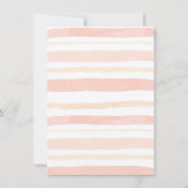 Perzik Bloem Goud Pompoen 1e Verjaardag Kaart (Achterkant)