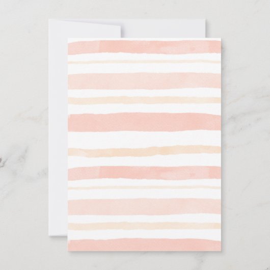 Perzik Bloem Goud Pompoen 1e Verjaardag Kaart (Achterkant)