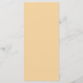 Perzik Bloem Moderne Trouwmenu Menu (Achterkant)