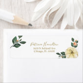 Perzik Bloem Pompoen Herfst Bruidsfeest Label (Insitu)