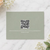 Perzik Bloem QR Code Trouwgast Antwoord
