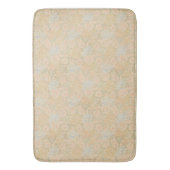  Perzik Bloemen Boho Patroon Badmat (Voorkant Verticaal)