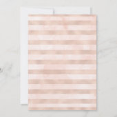 Perzik Bloemen Bruids Douche Uitnodiging - Donker (Achterkant)