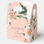 Perzik Bloemen bruiloft Collectie Bedankdoosjes (Geopend)