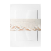 Perzik bloemen bruiloft uitnodiging uitnodigingen wikkel (Voorkant Voorbeeld)