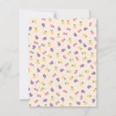 Perzik Bloemen Dank u kaart - Dankbaar Hart (Achterkant)