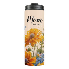 Perzik Bloemen Eerste keer Moeder Gift Thermische Thermosbeker