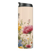 Perzik Bloemen Eerste keer Moeder Gift Thermische  Thermosbeker (Geroteerd rechts)