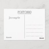 perzik Bloemen Foto bruiloft Dank u Briefkaart (Achterkant)