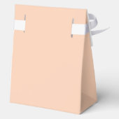 Perzik  Bloemen Herfst Baby shower Bedankdoosjes (Achterkant)