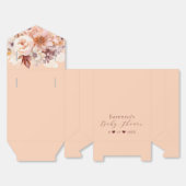 Perzik  Bloemen Herfst Baby shower Bedankdoosjes (Ongevouwen)