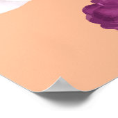  Perzik  Bloemen Persoonlijk Visitekaartje Poster (Hoek)