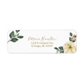 Perzik Bloemen Pompoen Herfst Vrijgezellenfeest La Etiket (Voorkant)