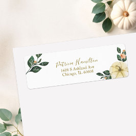 Perzik Bloemen Pompoen Herfst Vrijgezellenfeest La Etiket