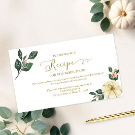 Perzik Bloemen Pompoen Vrijgezellenfeest Recept Aa Informatiekaartje