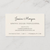  Perzik Bloemen Professionele Visitekaartjes (Achterkant)